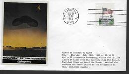 USA  FDC  1969 Apollo 11 Lune - Amérique Du Nord