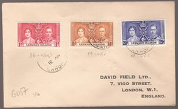 G057 - Enveloppe De Leeward Islands En FDC De 1937 - King George VI (12 May 1937) - Leeward  Islands