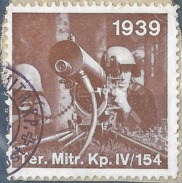 Soldatenmarke  "Ter.Mitr.Kp IV/154"             1939 - Labels