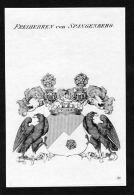 Freiherren Von Spangenberg - Spangenberg Wappen Adel Coat Of Arms Kupferstich  Heraldry Heraldik - Stiche & Gravuren