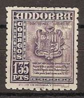 Andorra U 055 (o) Usado. 1948. Foto Estandar - Gebraucht