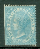 British Honduras: 1865   QV    SG1    1d    Pale Blue  [No Wmk  Perf: 14]    MH - Honduras Britannique (...-1970)