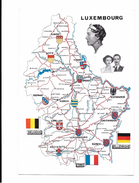 Le Garnd Duché Du Luxembourg Avec Les Armes De Ses 12 Cantons - Grossherzogliche Familie