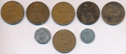 Nagy-Britannia 1912-1967. 1p Br (6x) + 1936. 6p Ag + 1982. 20p Cu-Ni T:2-3
Great Britain 1912-1967. 1 Penny Br (6x)... - Non Classés