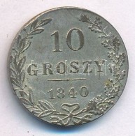 Lengyelország / Kongresszusi Lengyelország 1840MW 10gr Ag (0.1920) T:2 Ph., Patina
Poland / Congress... - Zonder Classificatie