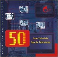 Belgium 2003. 1c-2E (8x) Forgalmi Sor + '50 éves A Belga Televízió' Emlékérem,... - Unclassified