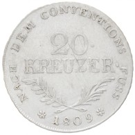 Osztrák Államok / Tirol 1809. 20kr Ag 'I. Miksa' (6,56g) T:2- Karc / 
Austrian States / Tyrol 1809.... - Zonder Classificatie