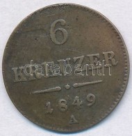 Ausztria 1849A 6kr Ag T:2-,3 
Austria 1849A 6 Kreuzer Ag C:XF,F 
Krause KM#2200 - Unclassified