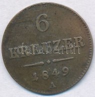 Ausztria 1849A 6kr Ag T:2-,3 
Austria 1849A 6 Kreuzer Ag C:XF,F 
Krause KM#2200 - Sin Clasificación