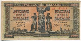 Görögország 1942. 5000D T:III-,IV
Greece 1942. 5000 Drachmai C:VG,G
Krause 119.b - Zonder Classificatie