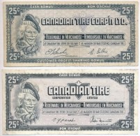 Kanada ~1960. 25c 'Canadian Tire Corportaion Limited' Vásárlási Utalvány (2xklf)... - Unclassified