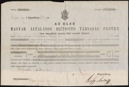 GyÅ‘r 1865. 'Az ElsÅ‘ Magyar Általános Biztosító Társaság Pesten'... - Sin Clasificación