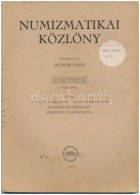 Huszár Lajos (szerk.): Numizmatikai Közlöny LII-LIII. évfolyam 1953-1954. Magyar... - Non Classés