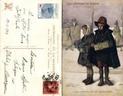 T2 Les Chansons De France. Les Orphelins De La Guerre / French War Orphans, Folding Card With Sheet Music S: L.... - Unclassified