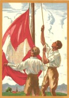 ** T1/T2 1929 Bundesfeier / Swiss National Fest, Flag, 25 Ga S: J. Courvoisier - Ohne Zuordnung