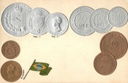 * T2 Brazil, Brasilien - Set Of Coins, Emb. Litho - Ohne Zuordnung