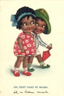 T2 Oh, Don't Make My Blush / 'Cellaro Dolly-Serien' Young Black Couple, Litho - Unclassified