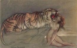 ** T2 Gently Erotic Italian Art Postcard S: Adelina Zandrino - Unclassified