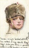 T2 Lady Officer; Italian Art Postcard PFB Nr. 3796/6 S: Usabal - Zonder Classificatie