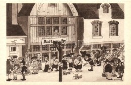 ** T1 1933 Chicago World's Fair Art Postcard, Ye Old Print Shop; Messrs Wellens & Godenne S: Jean Dratz - Non Classés