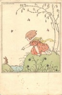 * T3 Girl With Rabbit, Art Postcard, M. Munk Wien Nr. 1181. S: Mela Koehler (Rb) - Non Classés