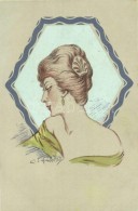 ** T2 Italian Art Postcard, Lady S: Ambrosio - Unclassified