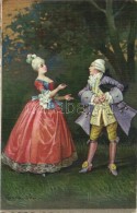 T2 Baroque Couple, Italian Art Postcard S: Colombo - Non Classés