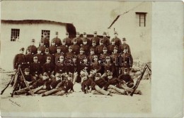 ** T3 WWI Hungarian Soldiers, Guns, Group Photo 'Foto Gr. Zimolo' (fa) - Unclassified