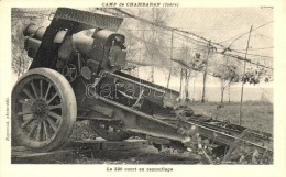 ** T1 Champ De Chambaran, Le 220 Court En Camouflage / French WWI Cannon - Non Classés