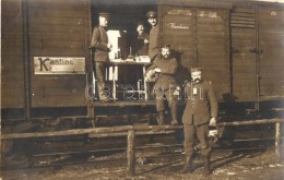 ** T1 Osztrák-magyar Vasúti Kocsiban Felállított Tábori Kantin / WWI K.u.K.... - Zonder Classificatie