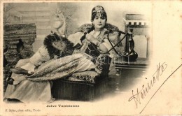 T2 Juive Tunisienne / Jewish Woman, Water Pipe, Tunisia; Judaica - Zonder Classificatie