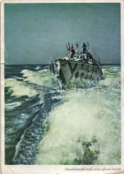 T4 AknafelszedÅ‘ Hajó Teljes GÅ‘zzel Halad / Collecting A Shell From The Sea, German WWII Navy (b) - Non Classés