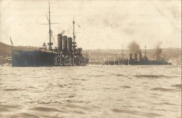 * T2 K.u.K. Kriegsmarine Warships In Abbazia. Jelussich Photo - Unclassified