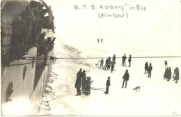 ** T2/T3 SMS Kolberg Kleiner Kreuzer In Eis (Finnland), Kaiserliche Marine / German Navy Light Cruiser In Ice In... - Non Classés