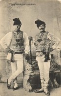 ** T2/T3 Fogarasmegyei Románok / Fagaras County Romanians, Folklore, Traditional Costume (kopott Sarkak /... - Ohne Zuordnung