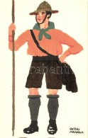 ** T1 Ungarische Werkstätte, Cserkész; Diana Sósborszesz Reklám / Hungarian Art Postcard,... - Sin Clasificación