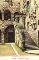 ** T2/T3 Firenze, Florence; Cortile Del Bargello, Litho - Zonder Classificatie