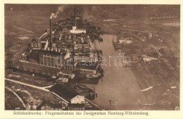 ** T1/T2 Hamburg-Wilhelmsburg, Schlobachwerke, Fliegeraufnahme Des Zweigwerkes / Locksmith Works, Aerial View Of... - Ohne Zuordnung