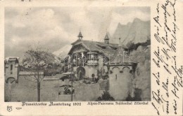 T2 1902 Düsseldorfer Ausstellung, Alpen Panorama Suldenthal Zillerthal / Exhibition - Unclassified