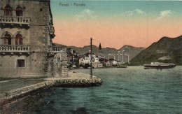 T4 Perast, Perasto; View Of The Coast, Steamship, Aleksandar Radimir (r) - Non Classificati