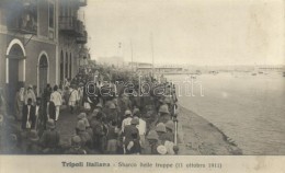 ** T2 1911 Tripoli Italiana, Sbarco Delle Truppe / Italian Landing In Libya - Unclassified