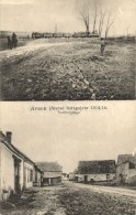 * T2/T3 Avaux, Kriegsjahr 1914/16. Dorfeingange / Village Entrance, Military Railway, Locomotive (EK) - Non Classés