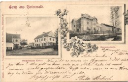 T2/T3 Budovice, Botenwald (Studénka, Staudig); Geschäftshaus Tobias, Beamtenkolonie, Verlag C. Th.... - Ohne Zuordnung