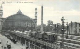 ** T2/T3 Antwerpen, Anvers; Le Hall De La Gare Centrale / Central Railway Station Hall, Trains (Rb) - Zonder Classificatie