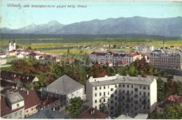 T2/T3 Villach, Vom Stadtpfarrturm Gegen Heilg. Kreuz / View From Tower (EK) - Unclassified