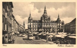 T2/T3 Graz, Rathaus Hauptplatz / Main Square, City Hall, Tram, Kastner & Öhler Shop (EK) - Sin Clasificación