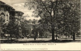 ** T1 Cleveland, Ohio; Residence Section On Euclid Avenue; Published By The Cleveland News Company - Unclassified