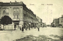 T2 Versec, Vrsac; FÅ‘tér, Hauptplatz; Kirchner J. E. özv. Kiadása / Main Square, Shops - Unclassified