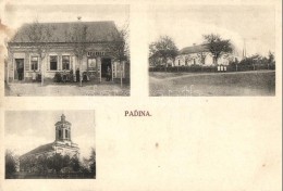 T2 Nagylajosfalva, Padina; Templom, Bank, üzlet, Járossy Fényképész... - Non Classés