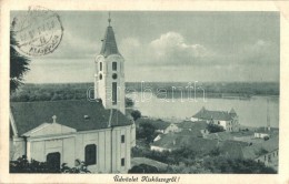 T2/T3 KiskÅ‘szeg, Batina; Látkép, Templom / General View, Church (fa) - Ohne Zuordnung